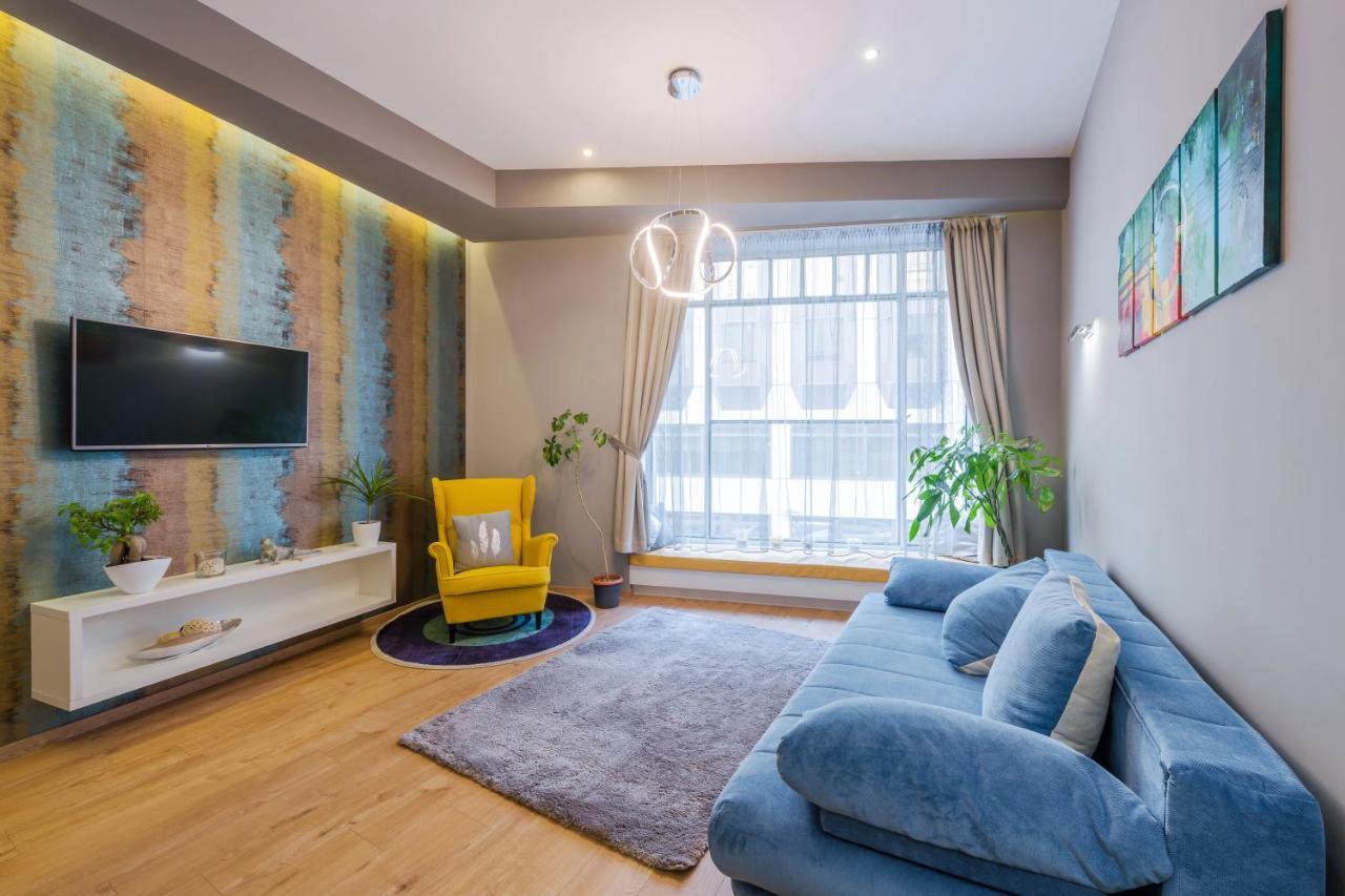 Amber / Navy Design With A/c Apartament Budapesta